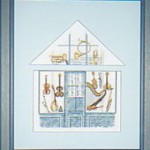 三角屋根のお店屋さんシリーズの1つ。他にもお菓子屋さん、八百屋さん、釣具屋さんなどがあります。ドアのカーテンは音符の模様で、街中に古くからある可愛い楽器屋さんです。OOEキット。 街の楽器屋さん