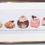 並んだケーキがとっても美味しそう。どれを食べようか迷いそうです。Thea Gouverneur キット。 Pastry