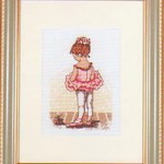 DMCキット。 リトル・バレリーナシリーズ。ピンクの他に、ブルー、イエロー、グリーンがあります。バレーを習っていた娘の為に。 バレリーナ・ピンク